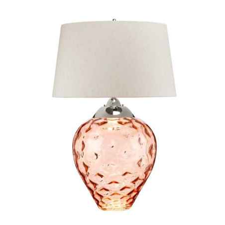 Grande lampe de table Samara - Saumon Elstead
