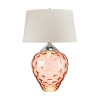 Grande lampe de table Samara - Saumon Elstead
