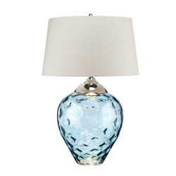 Grande lampe de table Samara - Lumière bleue Elstead