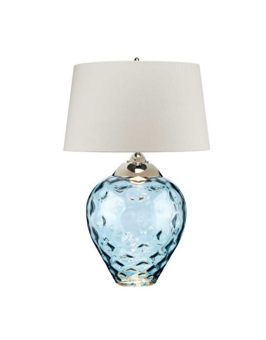 Grande lampe de table Samara - Lumière bleue Elstead