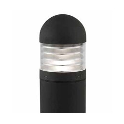 Bronx Outdoor Post- Black Metal & Polycarbonate