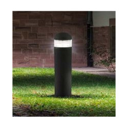 Bronx Outdoor Post- Black Metal & Polycarbonate