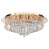 Hanna 8Lt Flush  - Gold Metal & Clear Crystal