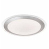 Chester LED Bathroom Flush  -  Acrylic & Silver Metal, IP44