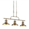 Dallas 3Lt Bar Pendant - Antique Brass Metal