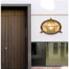 Bulkhead Outdoor Wall/Ceiling Light - Solid Brass & Glass