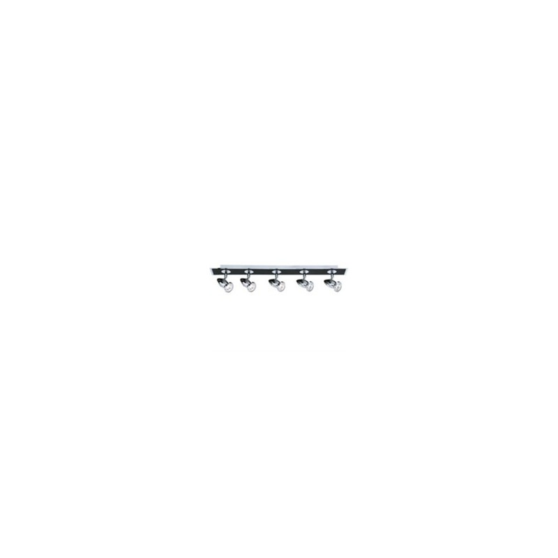 Comet 5Lt Bar Spotlight - Matt Black & Polished Chrome