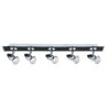 Comet 5Lt Bar Spotlight - Matt Black & Polished Chrome