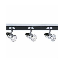 Comet 5Lt Bar Spotlight - Matt Black & Polished Chrome
