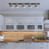 Comet 5Lt Bar Spotlight - Matt Black & Polished Chrome