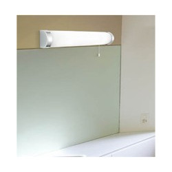 Poplar  2Lt Wall Light - Chrome Metal & Opal Glass