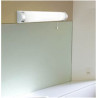 Poplar  2Lt Wall Light - Chrome Metal & Opal Glass