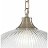 American Diner Pendant - Antique Brass & Glass