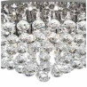 Hanna 8Lt Flush  - Chrome Metal & Clear Crystal