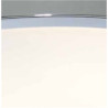 Cheese 2Lt Flush - Chrome Metal & White Glass