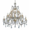 Marie Therese 30Lt Chandelier-Polished Brass & Clear Crystal