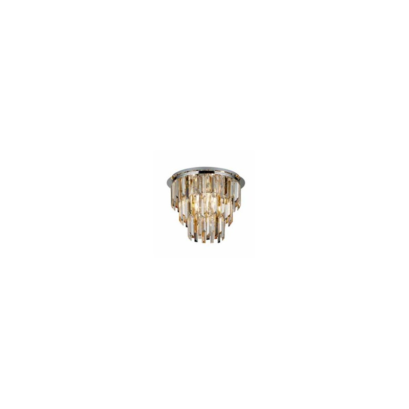 Clarissa 5Lt Flush - Chrome & Clear, Smoked & Amber Glass