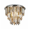 Clarissa 5Lt Flush - Chrome & Clear, Smoked & Amber Glass