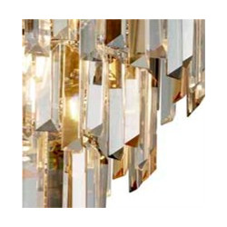 Clarissa 5Lt Flush - Chrome & Clear, Smoked & Amber Glass