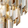 Clarissa 5Lt Flush - Chrome & Clear, Smoked & Amber Glass
