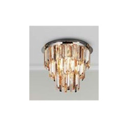 Clarissa 5Lt Flush - Chrome & Clear, Smoked & Amber Glass