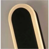 Bordo Oval LED Outdoor Wall Light, Length 600mm, Black