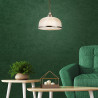 Bistro II Pendant  - Antique Brass & Holophane Style Glass
