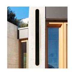 Bordo Oval LED Outdoor Wall Light, Length 900mm, Black