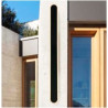 Bordo Oval LED Outdoor Wall Light, Length 900mm, Black