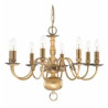 Flemish 8Lt Pendant - Solid Brass Metal