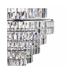Empire  13Lt Chandelier  - Chrome Metal & Clear Crystal