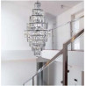 Empire  13Lt Chandelier  - Chrome Metal & Clear Crystal