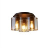 Sweden 3LT Flush - Mocha Metal & Amber Glass
