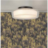 Puck Flush  - Black Metal, Clear & Opal Glass