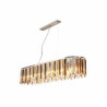 Clarissa 8Lt Pendant - Chrome Metal & Mixed Glass