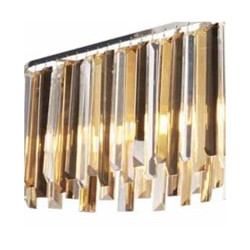 Clarissa 8Lt Pendant - Chrome Metal & Mixed Glass