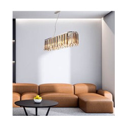 Clarissa 8Lt Pendant - Chrome Metal & Mixed Glass