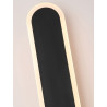 Bordo Oval  LED Outdoor Wall Light, Length 1200mm, Black
