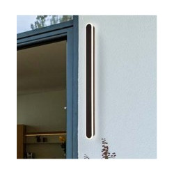 Bordo Oval  LED Outdoor Wall Light, Length 1200mm, Black