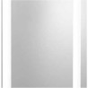 Bathroom Mirror w Shaving Socket  -  Chrome & Frosted, IP44