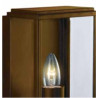 Box Outdoor Wall Light - Black Metal & Glass