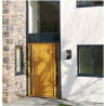 Box Outdoor Wall Light - Black Metal & Glass