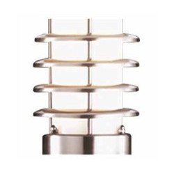 Louvre Outdoor Post - Stainless Steel Metal & Polycarbonate