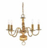 Flemish 5Lt Pendant - Solid Brass Metal