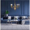 Flemish 5Lt Pendant - Solid Brass Metal