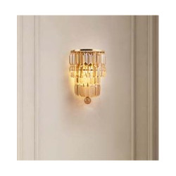 Bulkhead Round Outdoor Light -Black Gold Metal & Clear Glass