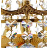 Versailles  9Lt Chandelier  - Gold Metal & Crystal