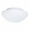 Tokyo  2Lt Flush - White Metal & Opal Glass