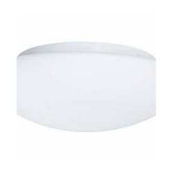 Tokyo  2Lt Flush - White Metal & Opal Glass