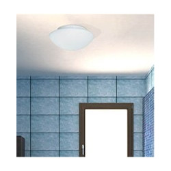 Tokyo  2Lt Flush - White Metal & Opal Glass